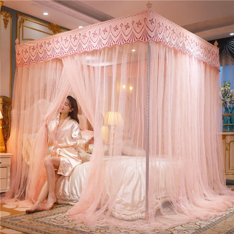 

Mosquito Net Household New Bedroom Advanced Bed Curtain Pattern Bed Tent 1.8meters Floor Mosquito Cover