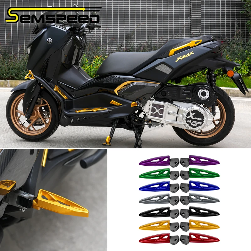 

For YAMAHA XMAX 125 250 X MAX 300 400 Rear Pedal Passenger Footrest Pegs Foot Motorcycle Passenger Footrest Rear Passenger