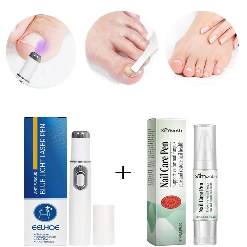 

2 шт., набор инструментов для ухода за ногтями, ручка для лечения грибка для лечения ногтей, против инфекции, удаления паронихии, онихомикоза, ремонта кутикулы