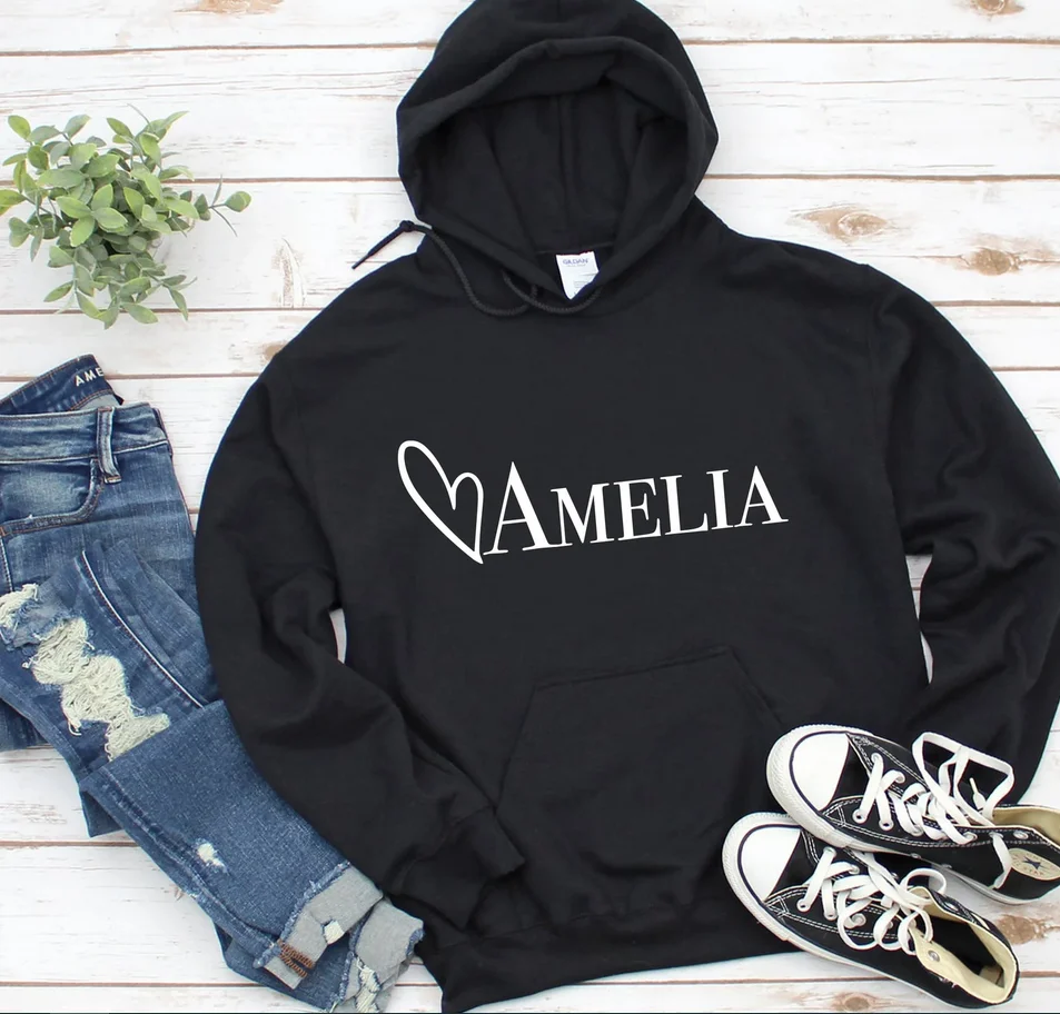 Personalized Hoodie, Birthday Hoodie, Custom Hoodie, Custom Clothing, Christmas Gift for Her, Girls Personalised Name Hoodie