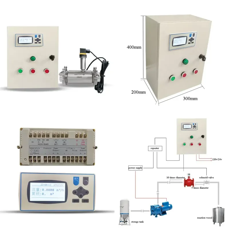 Automatic Filling System Liquid Flow Controller Turbine Flowmeter Quantitative Flow Control for Industrial Use