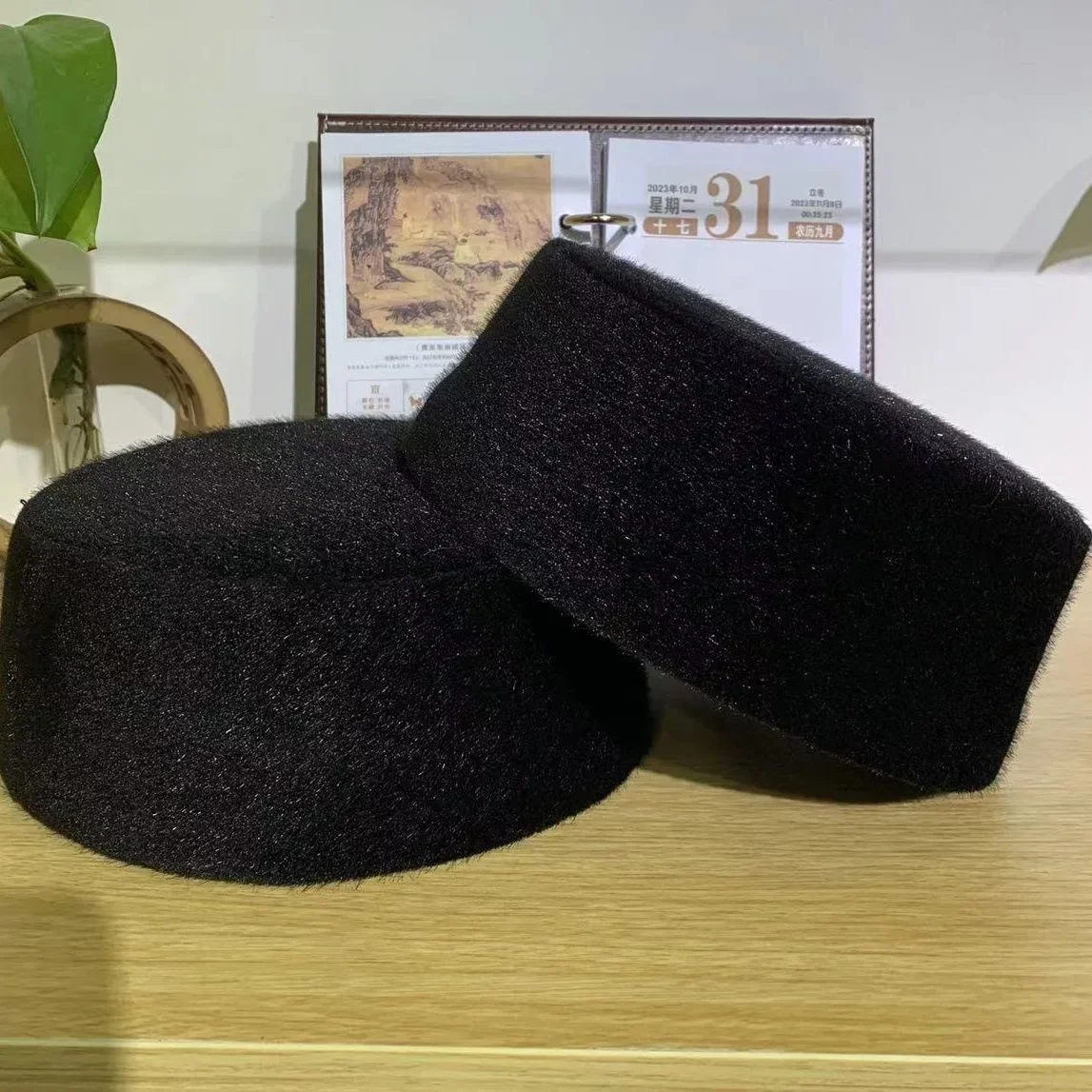 قبعات إسلامية للرجال قبعة صلاة قطيفة كوفي كيبا بونيه إسلامية المملكة العربية السعودية شتوية قطن لينت يهودي #2