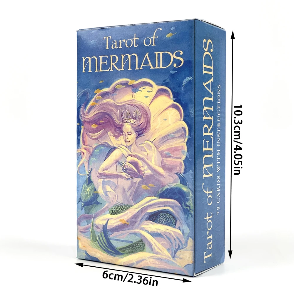 لعبة بطاقات الحفلات العائلية من Tarot of Mermaids، تصميم كلاسيكي للمبتدئين والواجبات، مثالية للتأمل العرافة #6