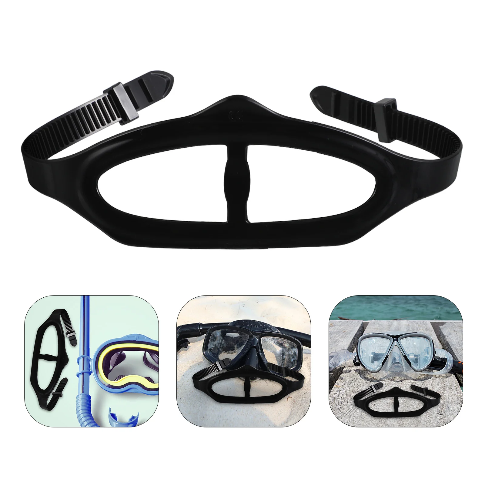 

2Pcs Silicone Dive Mask Strap Adjustable Replacement for Snorkeling Scuba Swimming Head Strap Accessories Scuba Diving Mask