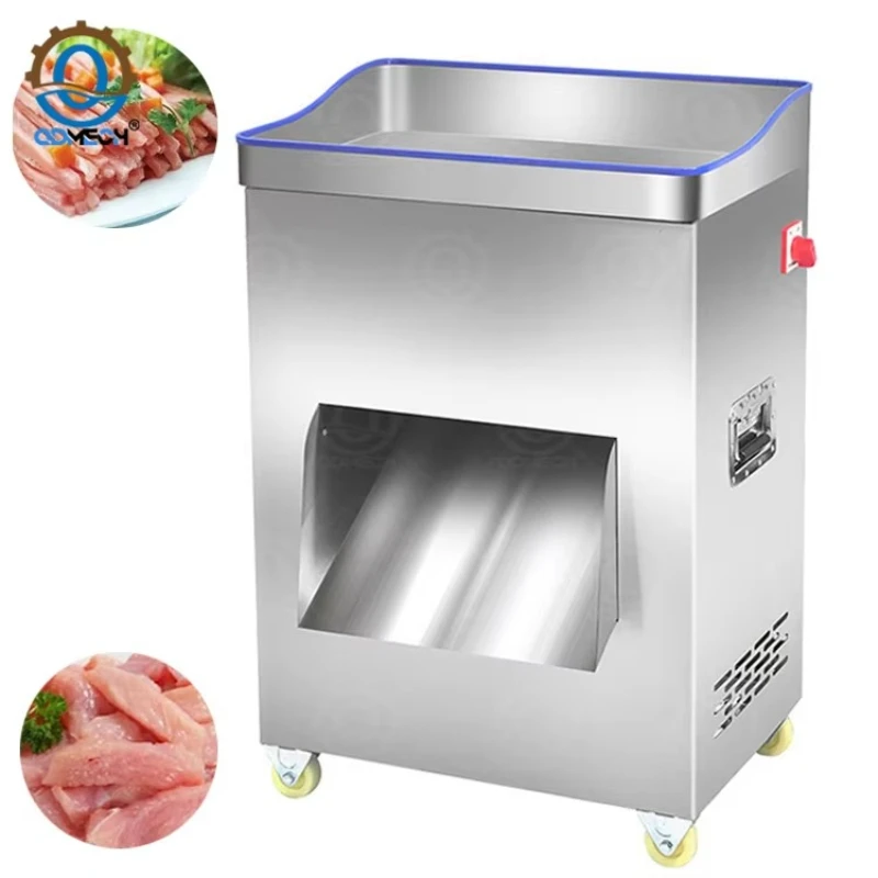 Desktop Commercial  Meat Slicing Machine Multifunctional Kitchen Meat Slicer Hot Sell Automatic  Meat Dicing Machine