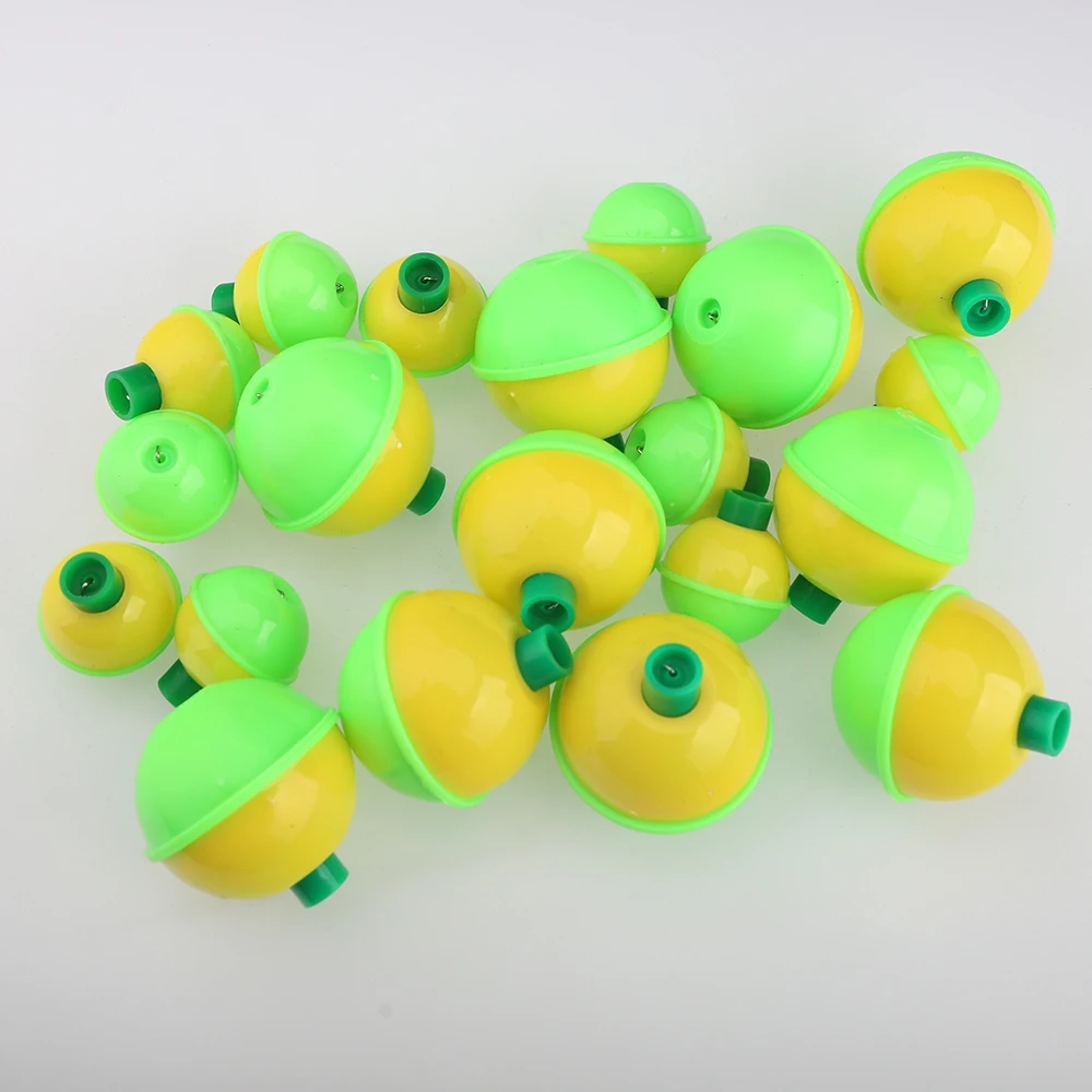 20pcs Fishing Accessories Round Bobber Buoy Float Sea Fishing Plastic Floats