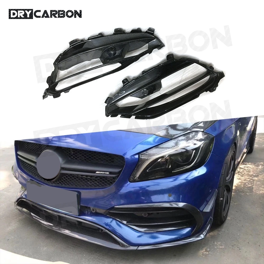 

ABS Front Bumper Vent Trim Bumper Air Vent Frame Trim For Mercedes-Benz A Class W176 A45 AMG A180 A200 Sport 2016-2017
