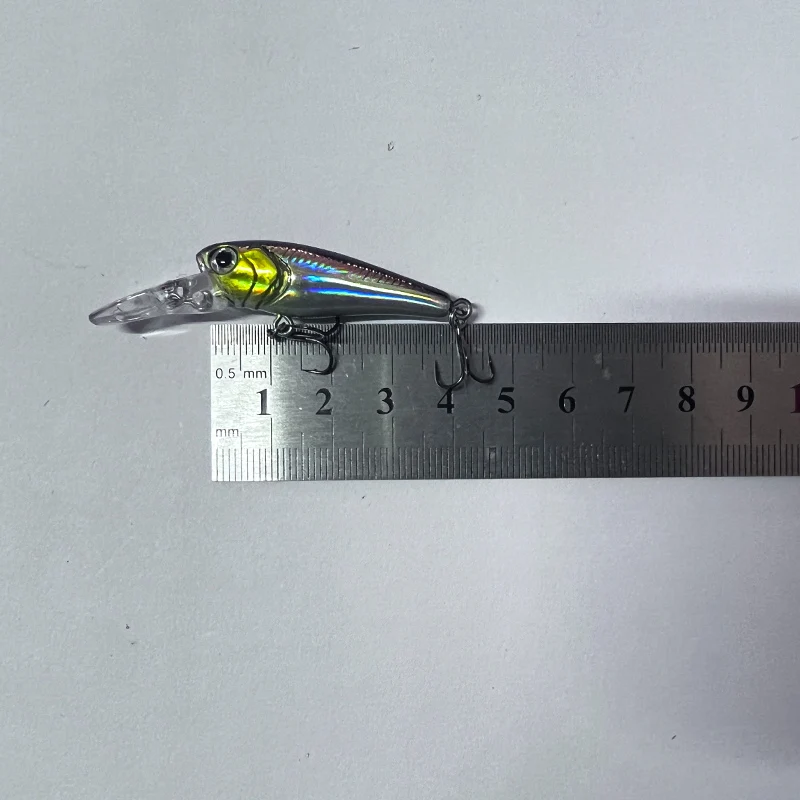 1Pcs Schwimmende Angeln Lockt Minnow Harten Köder 40mm 3g Hochfrequenz Schaukel Wobbler Crankbait Karpfen Barsch stecker Angelgerät – Detail 6