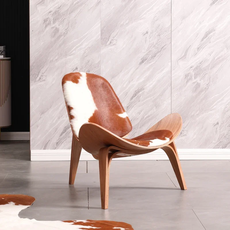 

Nordic Aircraft Chair Cow Smile Sofa Living Room Single Art Leisure Reading Shell Furniture Couch Muebles Mobilier
