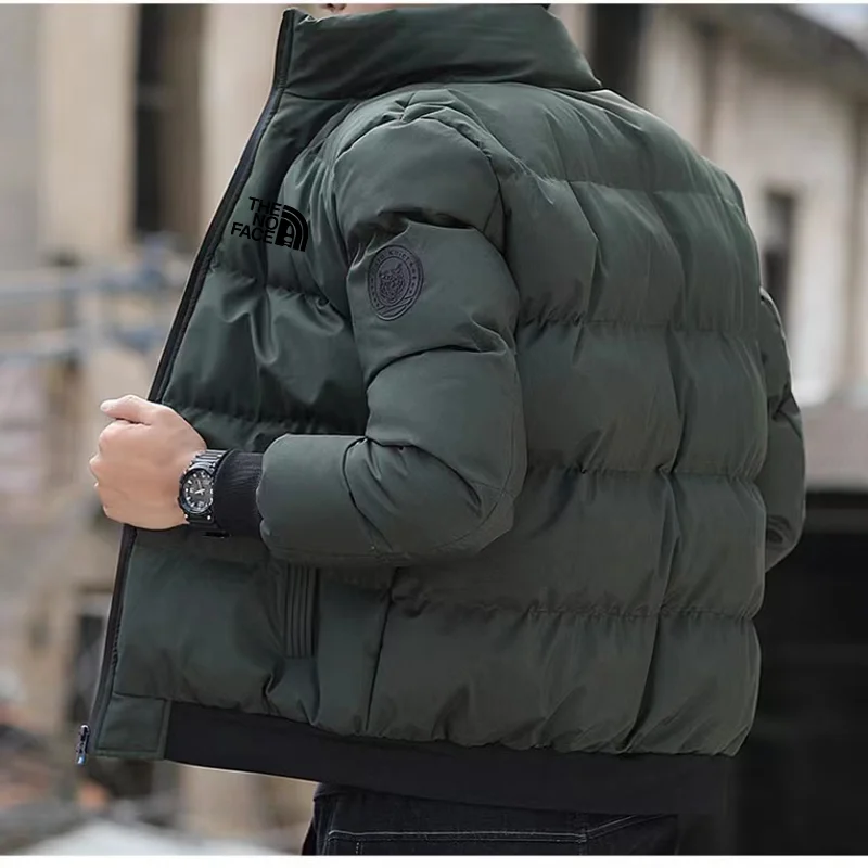 Veste d'hiver hommes col montant chaud doudoune rue mode décontracté marque hommes Parka nord manteau