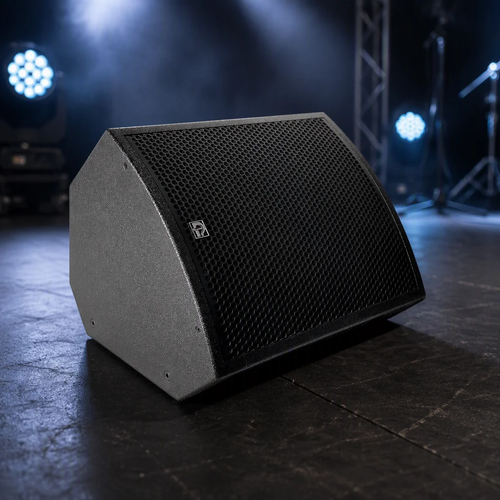 15-Inch Professional Active Coaxial Stage Monitor Speaker High-Power 2-Way Active Floor Wedge For Live Performance Use OEM/ODM