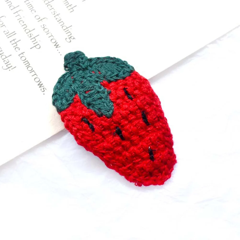 

6pcs Fruit Design Clips Fabric Hairpins For Women Styling Barrettes Accessories Fruit Hairpins Hair Ornaments For Girls Carrot