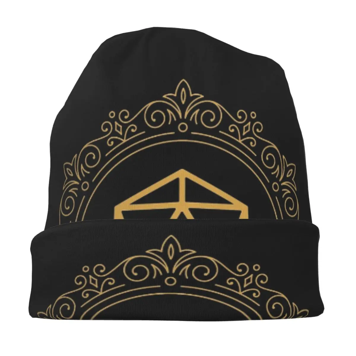 متعدد السطوح D20 النرد مشبك البرونزية منضدية آر بي جي الدافئة محبوك قبعة الهيب هوب بونيه قبعة الخريف الشتاء قبعة حريمي للرجال والنساء #5