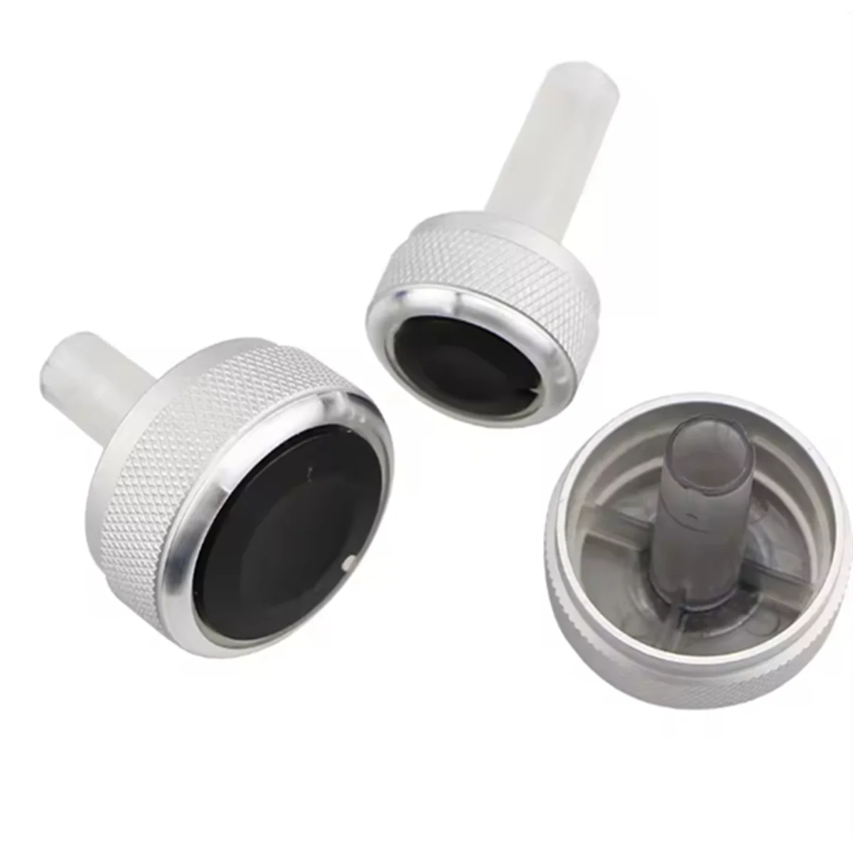 

# 40E автомобильные детали и аксессуары, 3 шт., ручка автомобильного кондиционера, ручка переменного тока, кнопка переключения управления теплом, серебристый