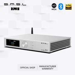 SMSL D400ES Audio DAC MQA MQA-CD Hires ES9039MSPRO 11OPA1612A XU316 DSD512 Bluetooth5.1 AES I2S 32bit/768kHz With Remote Control