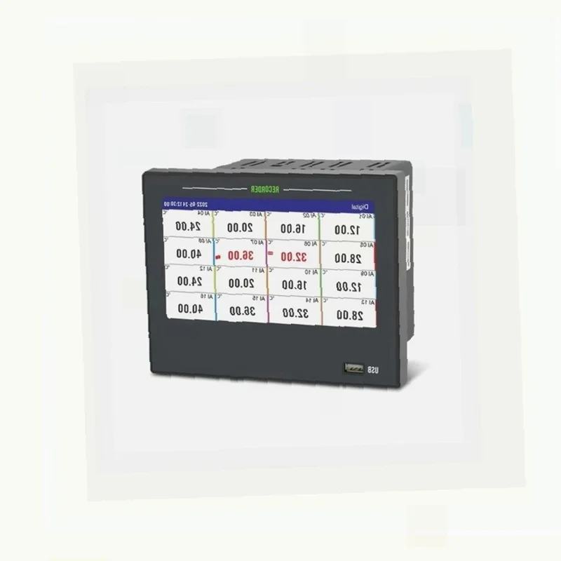 Real Time Thermocouple Pressure Data Logger Temperature Data Recorder 16 32 Channel with USB Curve Bar Graph Display