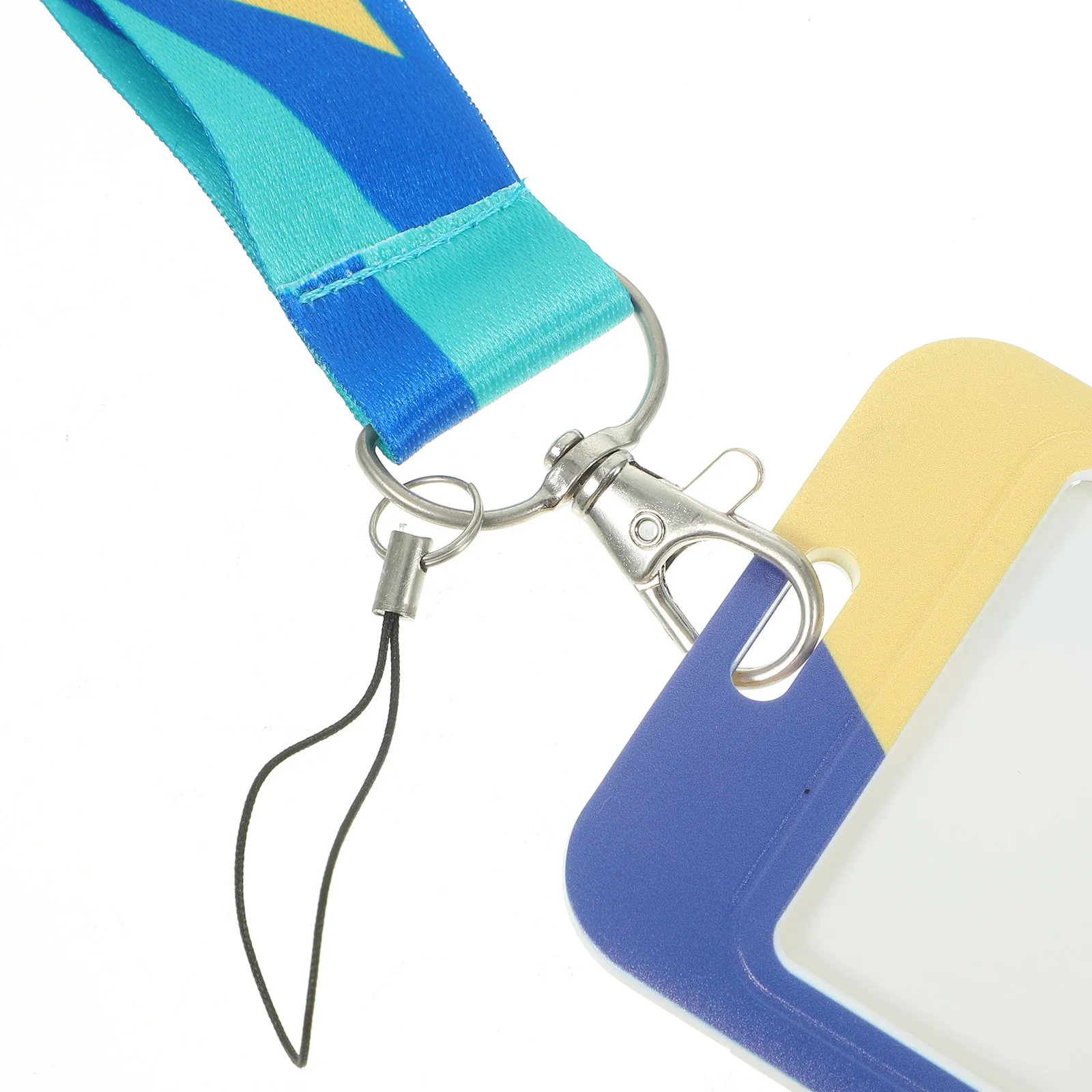 

Multi-Function Card Holder Lanyard Polyester Clear Window Design Safe Storage Id Cards Portable