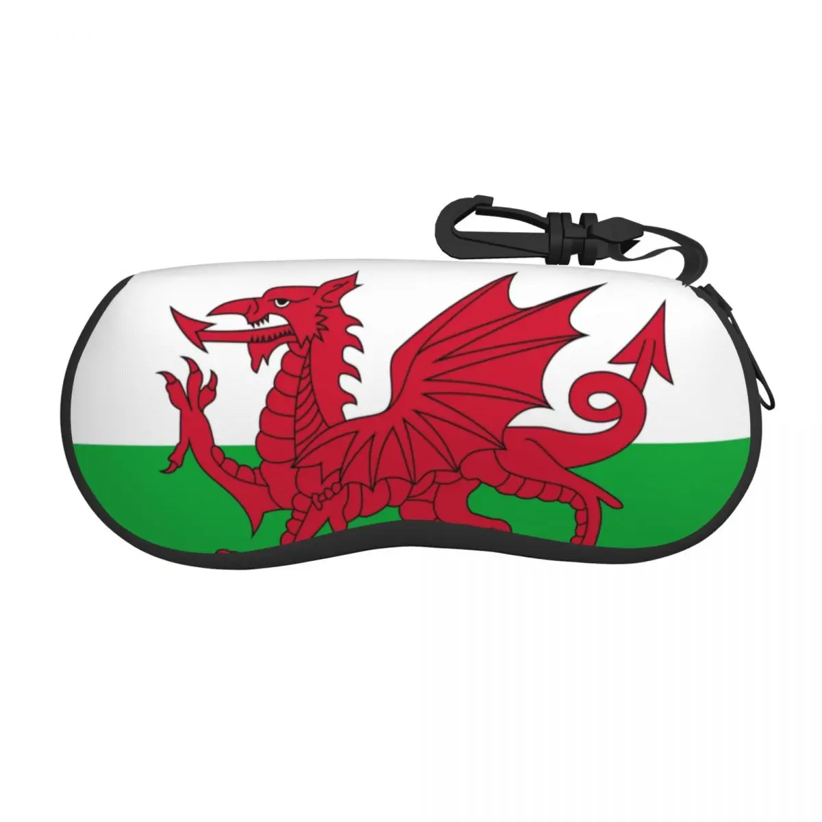 Flag Of Wales Eyeglass Glasses Case Men Women Soft Welsh Dragon Sunglasses Protective Box