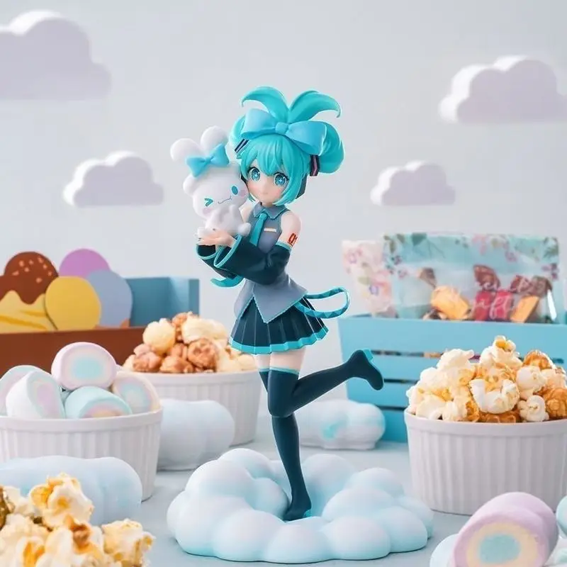 20cmsega-hatsune-miku-anime-figuras-luminasta-segurando-o-cinnamoroll-kawaii-modelo-pingente-meninas-ornamentos-brinquedos-colecionaveis-presente