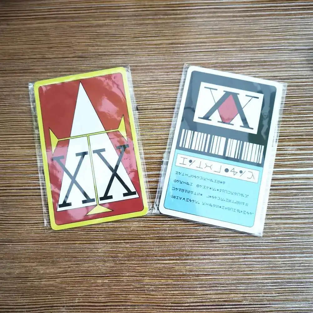 Cerolopy 2 Autocollants Carte Hunter X Hunter – Ging Freecss, Killua, Kurapika – Style Carte Bancaire Anime