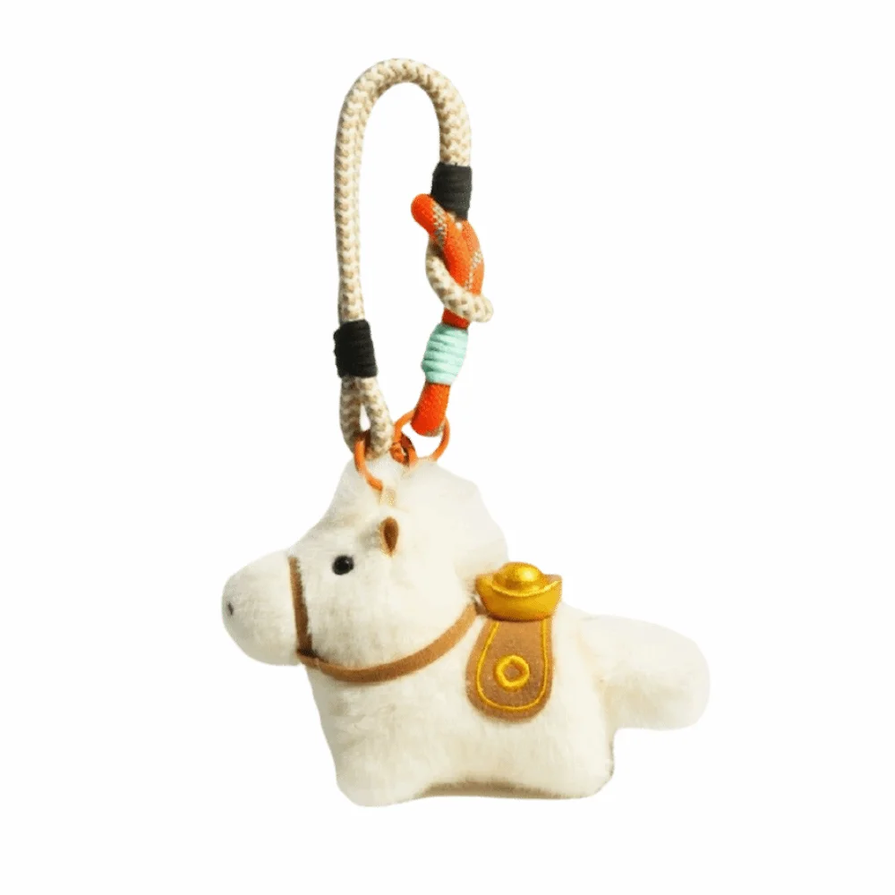 

Funny Cute Stuffed Animal Horse Cartoon Blessing Words Zodiac Pony Figurine Year of Horse Chinese New Year Gift Chinese Zodiac