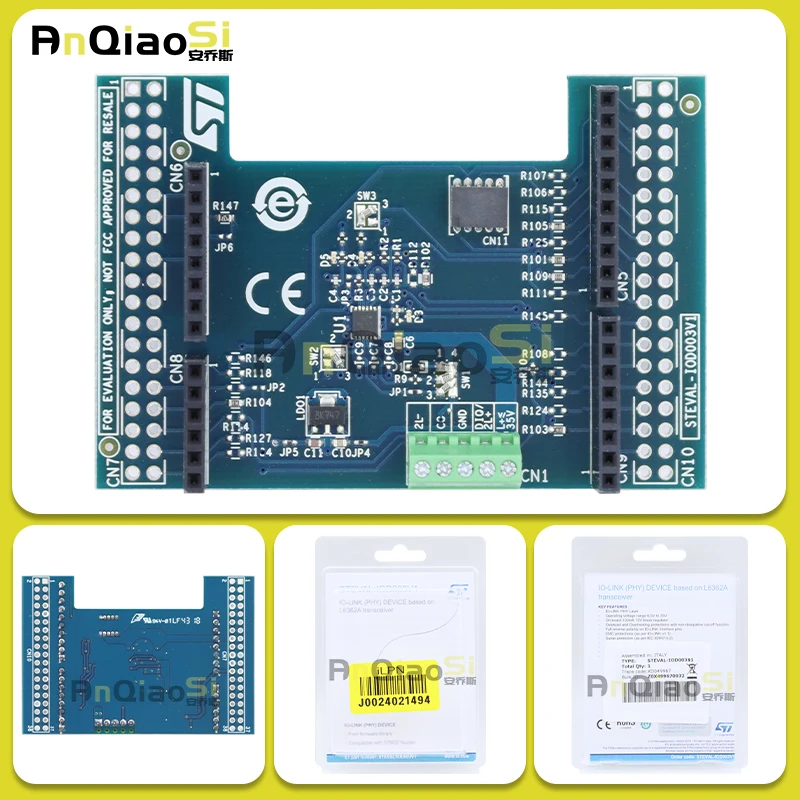 Estoque original STEVAL-IOD003V1 L6362A IO-Link (PHY) placa de avaliação de dispositivo