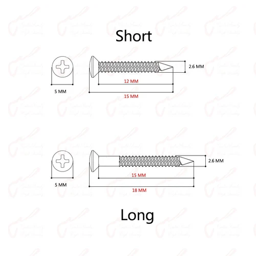 Imagen 2 del producto Tornillo de marco de montaje de pastilla Humbucker/tornillos de anillo/para guitarra eléctrica LP SG