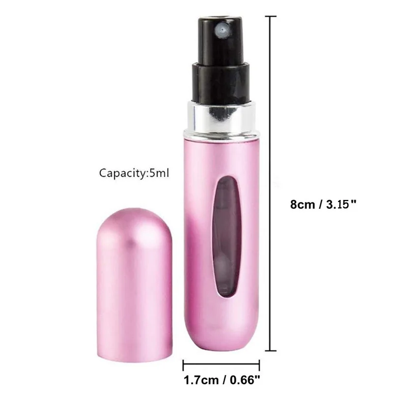 ​Mini Perfume Atomizer - Compact & Leak-Proof for Travel - Refillable Spray Bottle for Purse