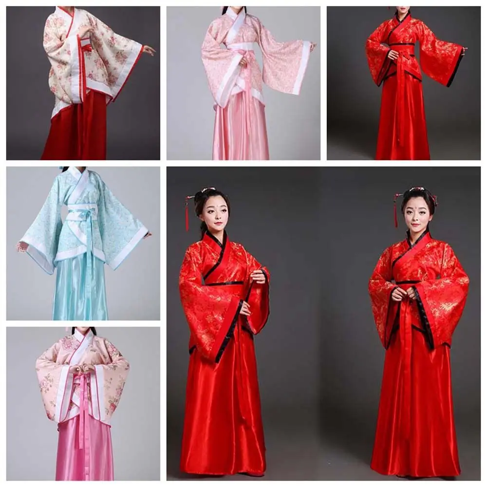 Costumes de scène jupe Hanfu chinoise, robe de cosplay de performance, tenue de prairie chinoise de la dynastie Han Tang