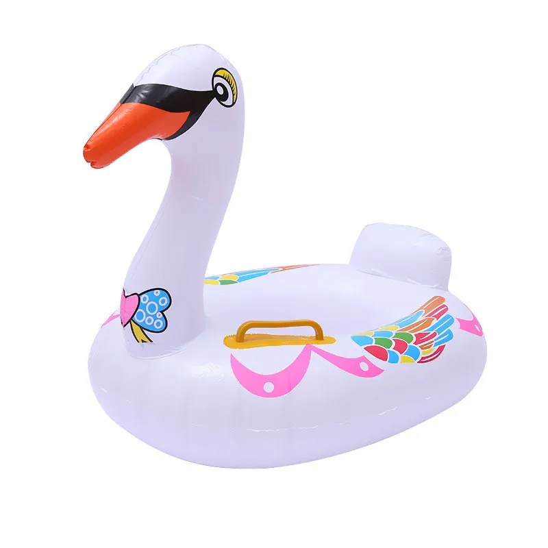 55cm Summer Must-haves Outdoor Swimming Pool baby Seat Float Inflatable Lovely Animal Mattress Swimming Float Toys For Children