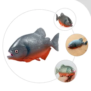 Wildes künstliches Piranha -Spielzeugfisch, Plastikstatuette, Simulation von gefälschten Fischen, kognitive Nahrung für Kinder, Fabrik 10 Hauptverkäufe von Mini Piranha - №7