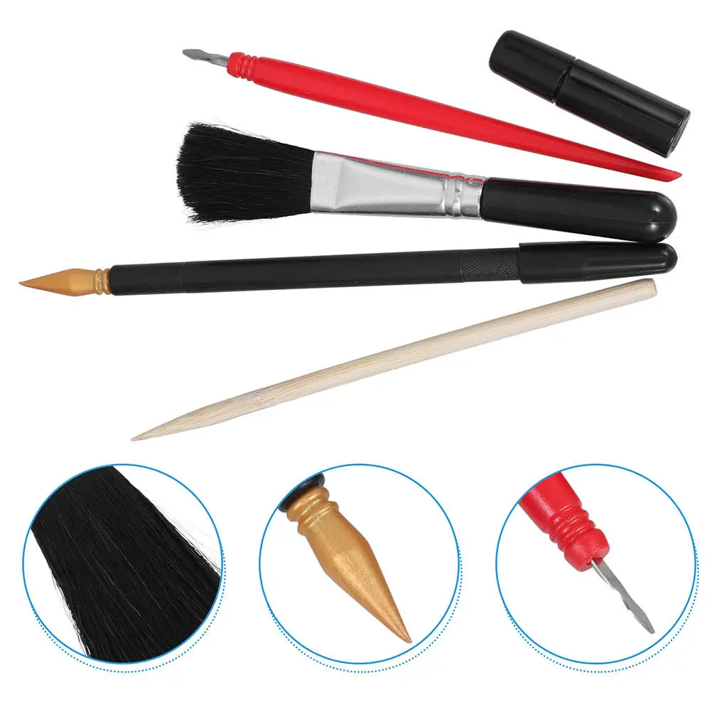 10Pcs Scratch Painting Tools Set Hardwearing Metal Tip Scratching Pens for Art Classes Creative Studios DIY Craft Projects