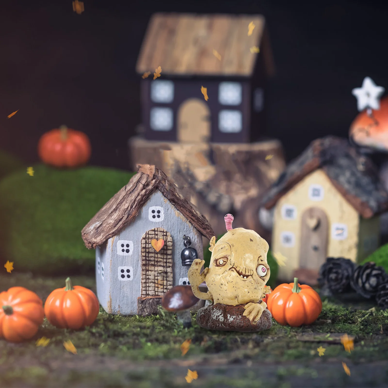 

Vegetable Zombie Decoration Resin Craft Horror Halloween Statue for Garden Outdoor Indoor Party Decor Festive Atmosphere