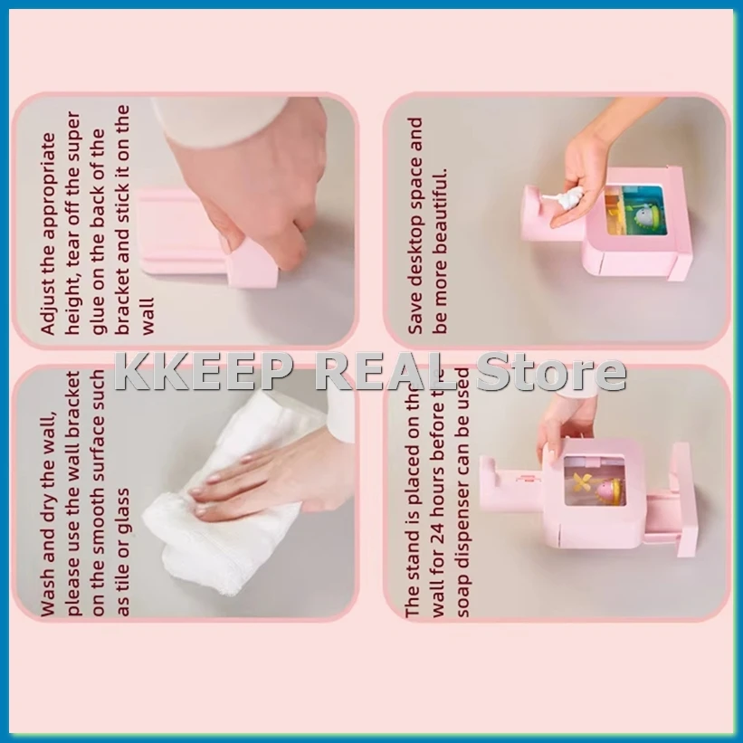 New Automatic Soap Dispenser Cute Pet Contact Free USB Charging 400ml Liquid Dispensers Wash Handtizer-A23U