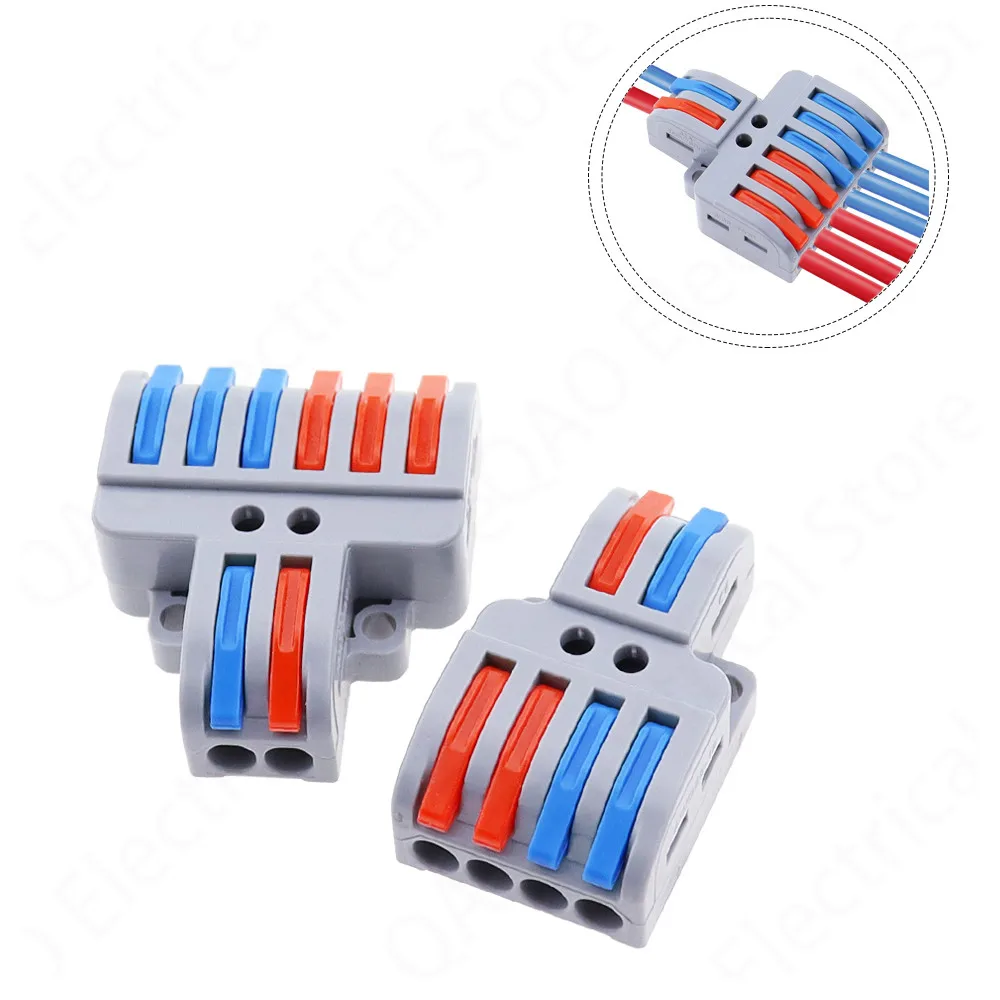 5/10pcs/Lot SPL-42/62 Mini Fast Wire Connector Universal Wiring Cable Connector Push-in Conductor Terminal Block