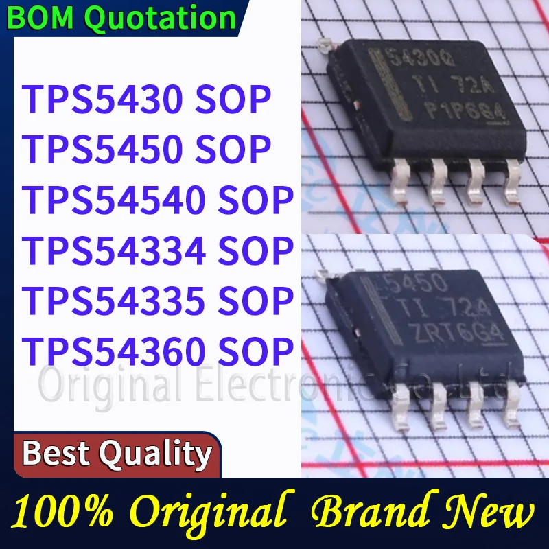 TPS5430 TPS5450 TPS5410 TPS54540 TPS54334 TPS54335 TPS54360 En stock Envío 48 horas