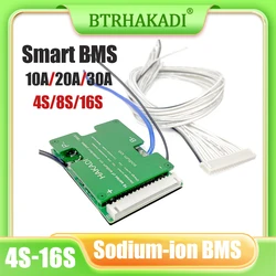 selianenergy Sodium-ion Smart BMS 4S 8S 12S 16S 10A 20A 30A For DIY 18650 26700 BMS System 12V 24V 36V 48V E-bike Balance BMS