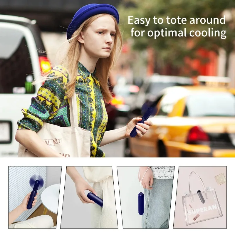 Xiaomi New Folding Portable Multifunction Fan Mini Handheld Fan USB 2000mAh Recharge Hand Held Small Pocket Fan with Power Bank