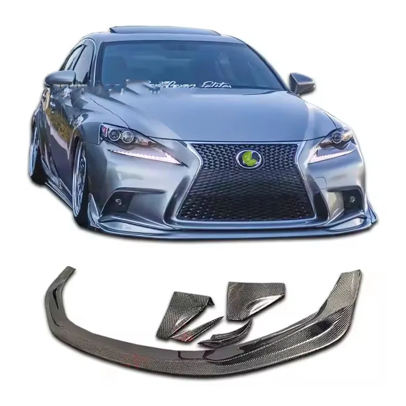 

Для Lexus IS200is250is300 2013-2017 комплект кузова из углеродного волокна, передний спойлер для губ, подбородок, задняя губа, комплект кузова Is300, диффузор