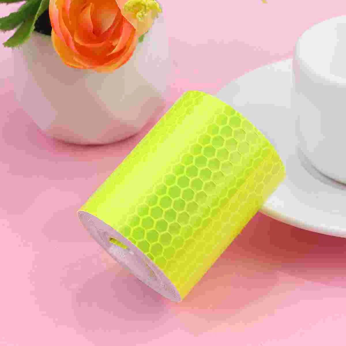 Car Yellow Tape Truck Safety Warning Mark Waterproof Sticker Reflective Strips The Sign