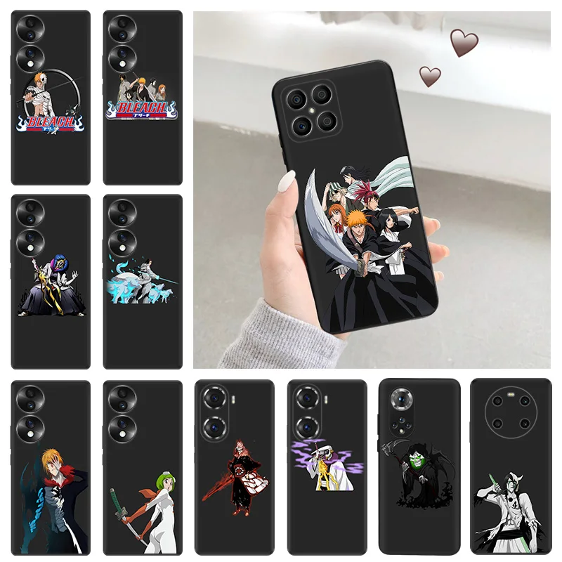 Soft Silicone Phone Case for Honor X7b X9b X6 X9 a X7 X8 b 70 90 Magic5 BLEACH Anime Rukia Huawei P20 P30 Pro P40 P-Smart Cover