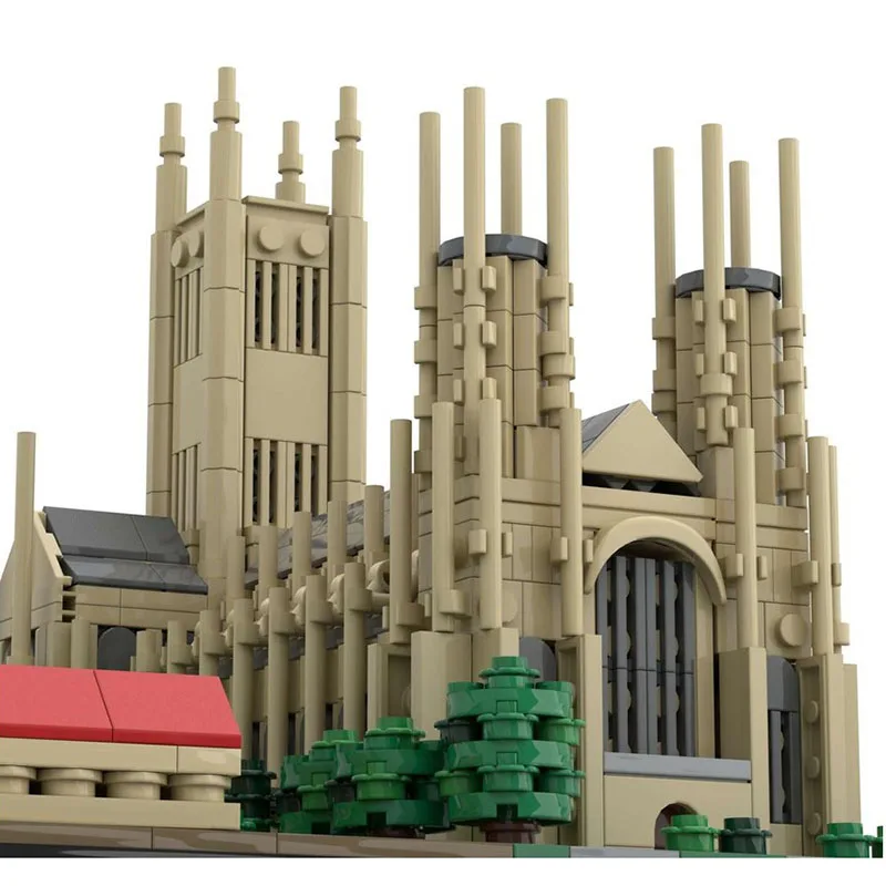 

City Building Model Moc Building Blocks Cathedral Model Technology Bricks Christmas Assembly DIY Toys Constructrion Gifts