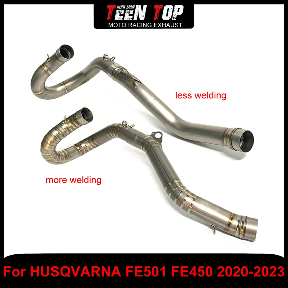 

Offroad Bike Exhaust Pipe For Husqvarna FE501 FE450 2020-2023 Exhaust Elbow Titanium Alloy 450 XCF-W 2023 Connection Pipe