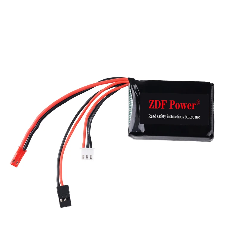 ZDF 1500mAh 6.6V 2S 2S1P LiFe Battery Pack with BBL1 Futaba 3P Plug for 14SG 4PLS T8J Remote Control