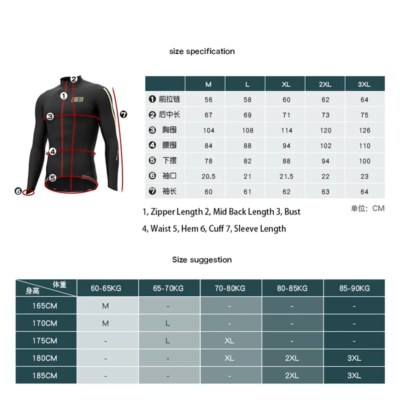 LAMEDA Man Cycling Jersey Autum Winter Cycling Clothing Man Long Sleeve MTB Reflective MTB Bike Clothes Thermal Fleece Keep Warm