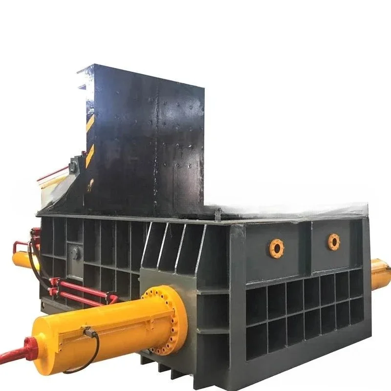 Scrap automobile metal briquetting machine, large double master cylinder front flip bag automobile shell briquetting machine