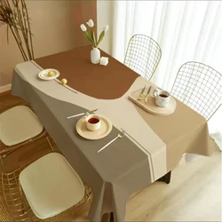 Nordic Simple Rectangular Table Cloth Coffee Table Cloth Geometric Outdoor Picnic Mat Antifouling Table Cloth