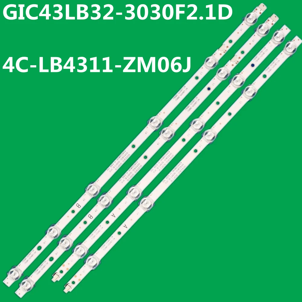 

10PCS LED Strip 11lamps 43HR330M11A1 V1 GIC43LB32-3030F2.1D-v0.9 43L2F 43S6500 43UD6306 43UD6406 43UD6426 43DP600 LVU430NDEL