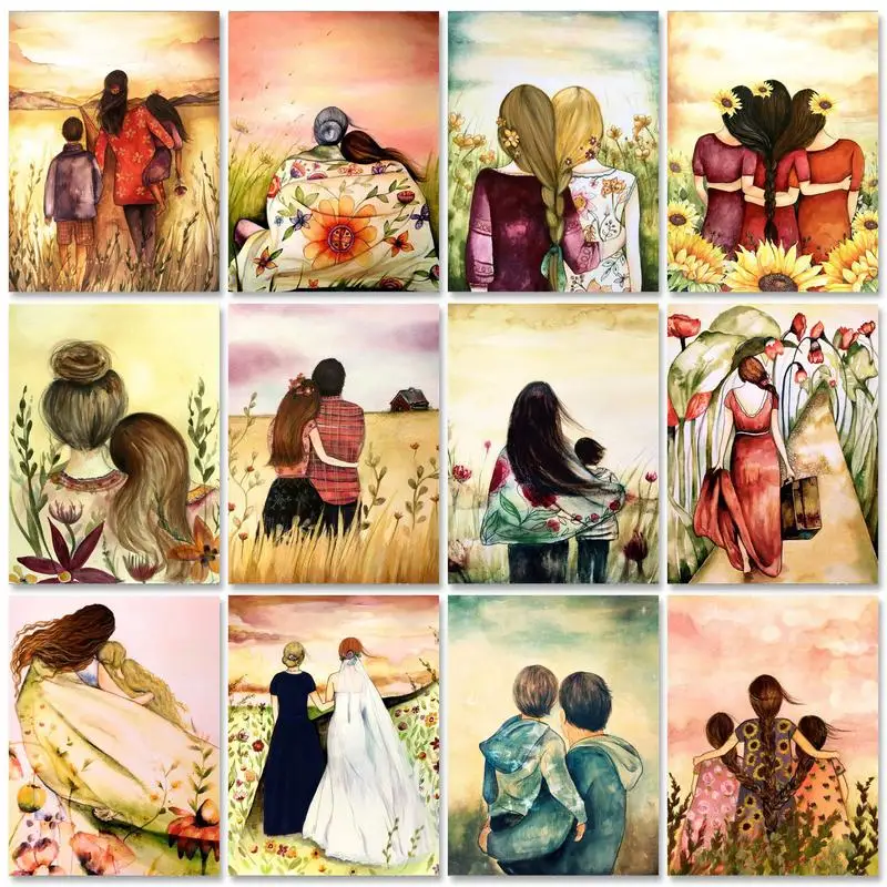 

GATYZTORY Diy Painting By Numbers Crafts Girls Bestie Handicraft Acrylic Paint Diy Gift For Adults Kids Pictrues By Numbers Gift