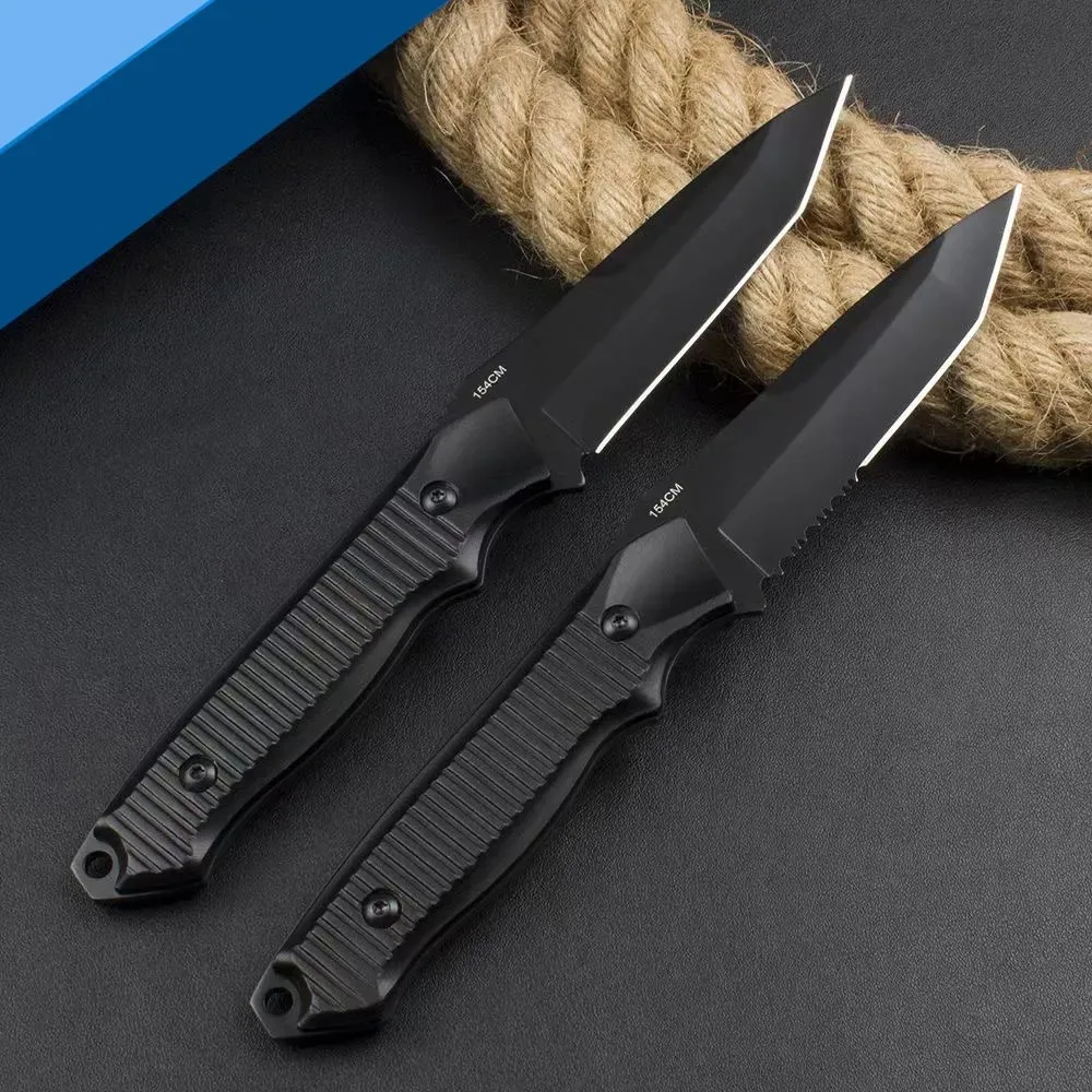 

140BK Outdoor Survival Fixed Knife New Straight Knife 440C Blade Aluminum Alloy Handle Portable Knives Jungle Hunting Knives